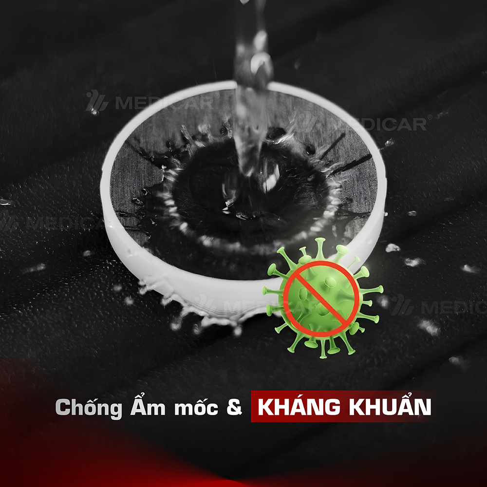 Đế đá lót ly ô tô Medicar siêu thấm nước, chống ẩm mốc & kháng khuẩn