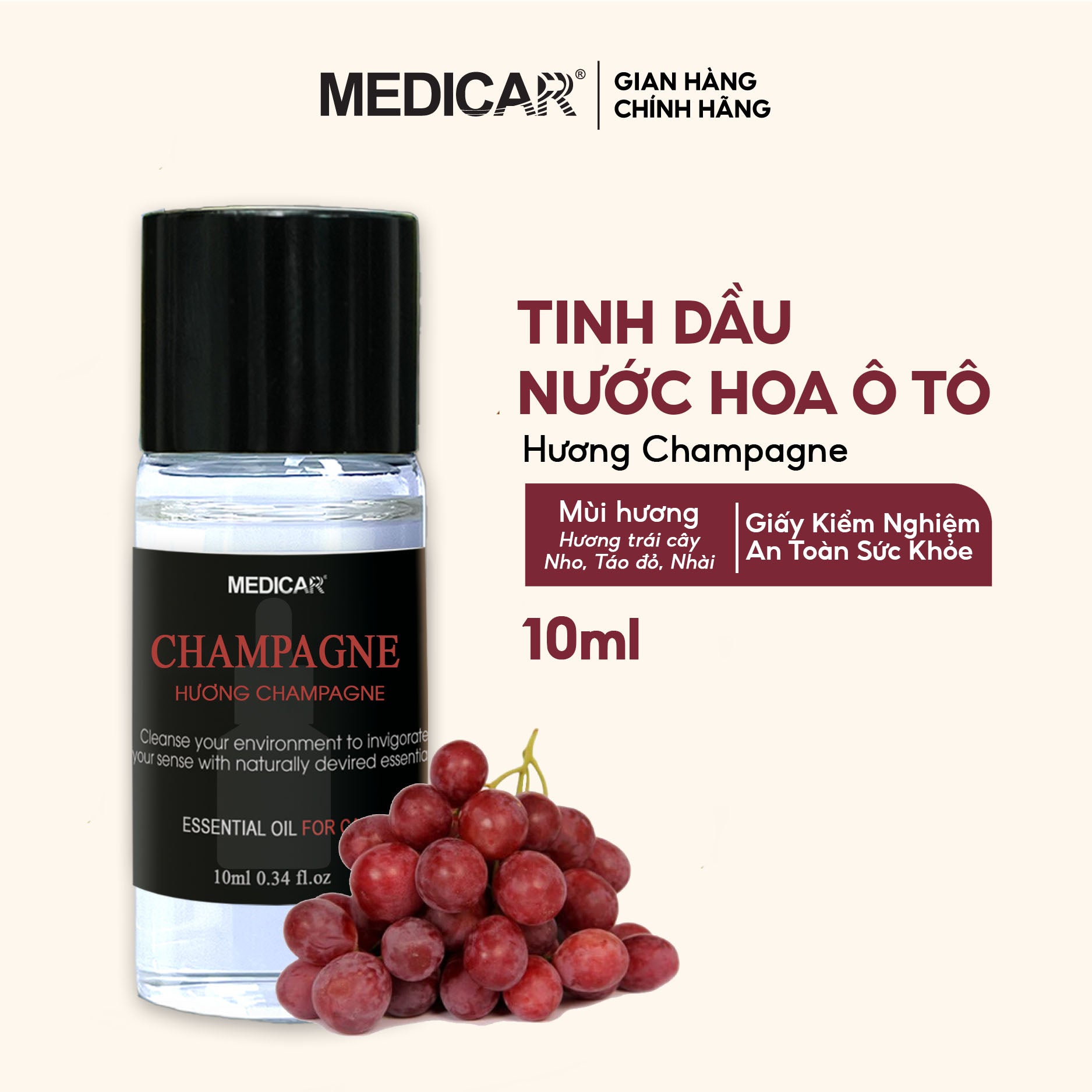 Tinh dầu ô tô CHAMPAGNE