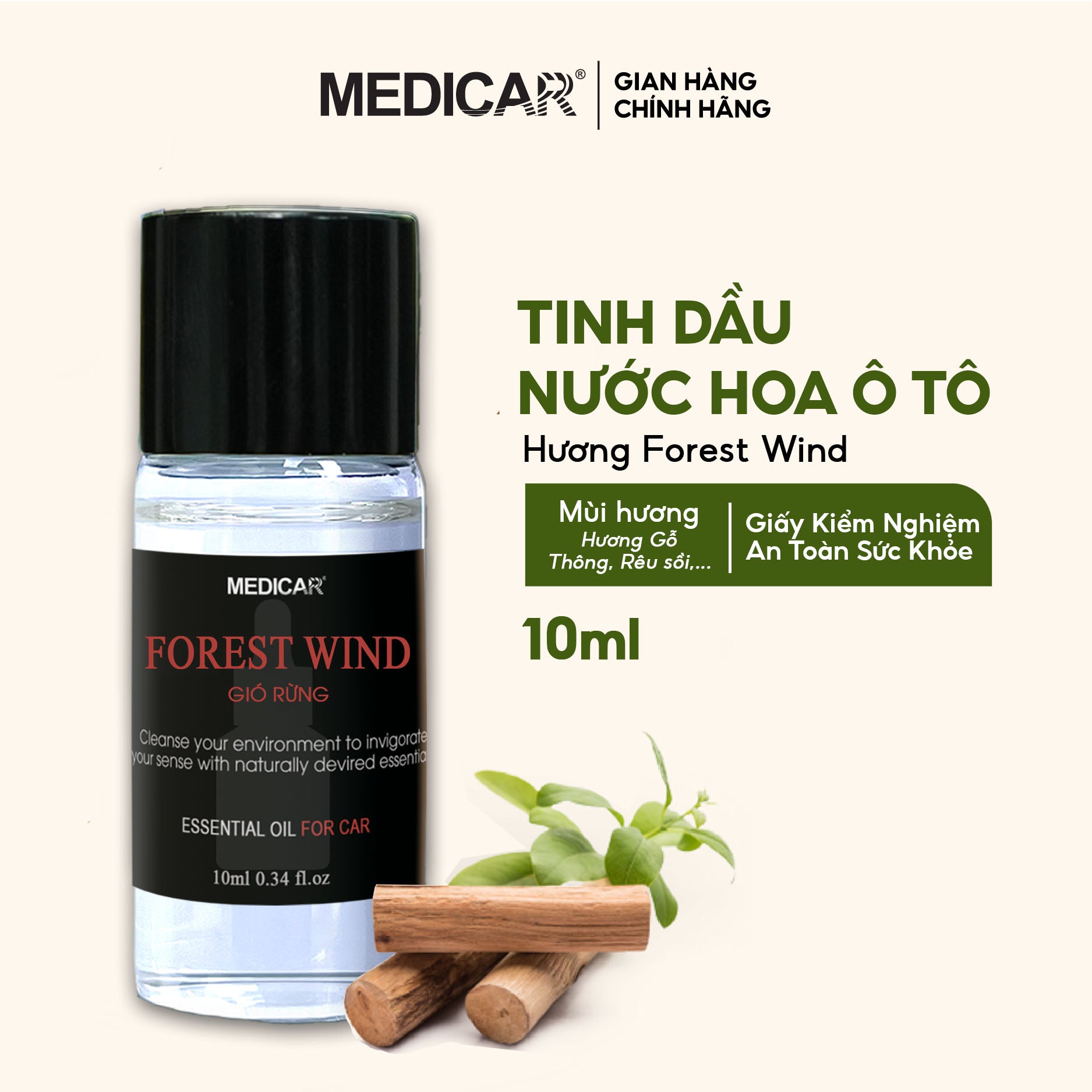 Tinh dầu ô tô FOREST WIND 10ml