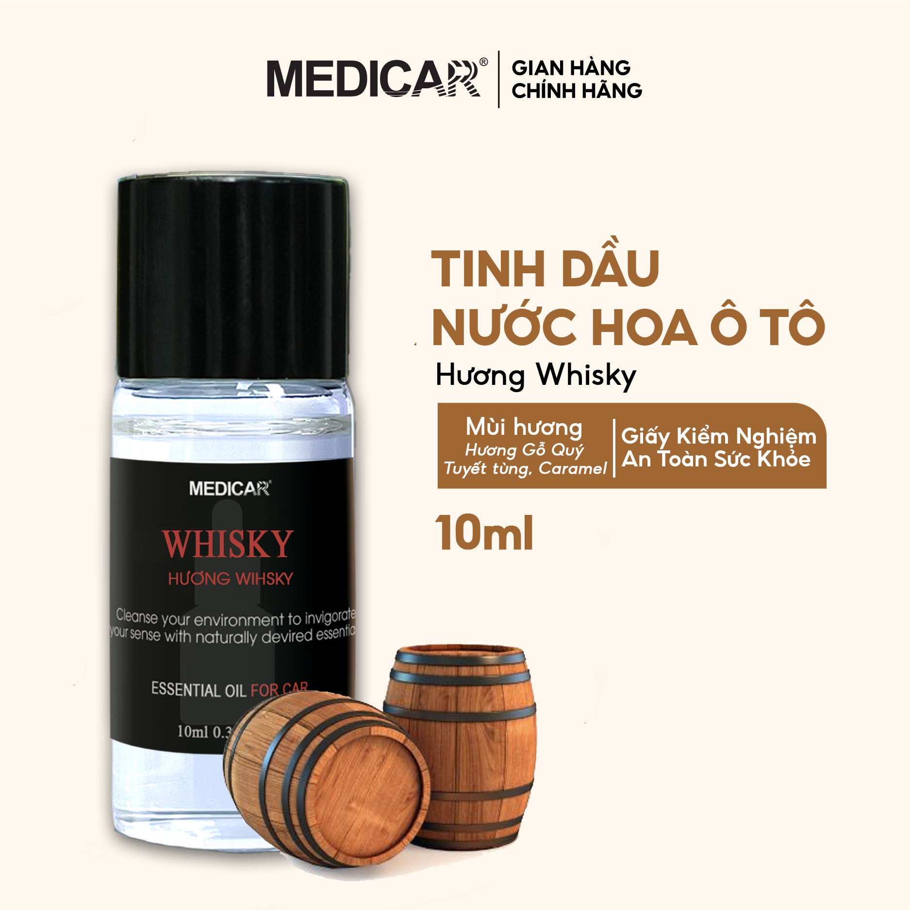 Tinh dầu ô tô WHISKY 10ml