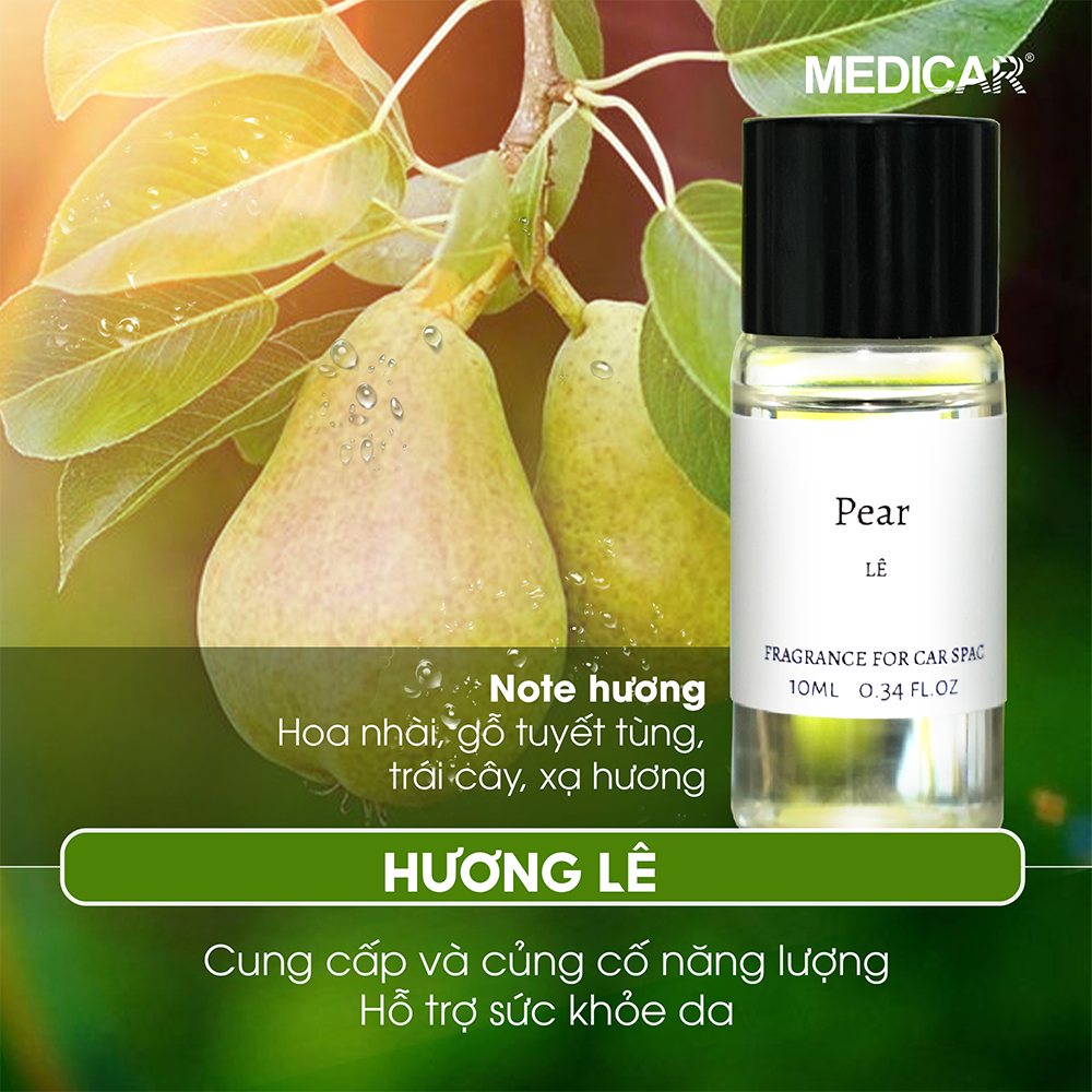 Set 3 lọ tinh dầu ô tô Medicar