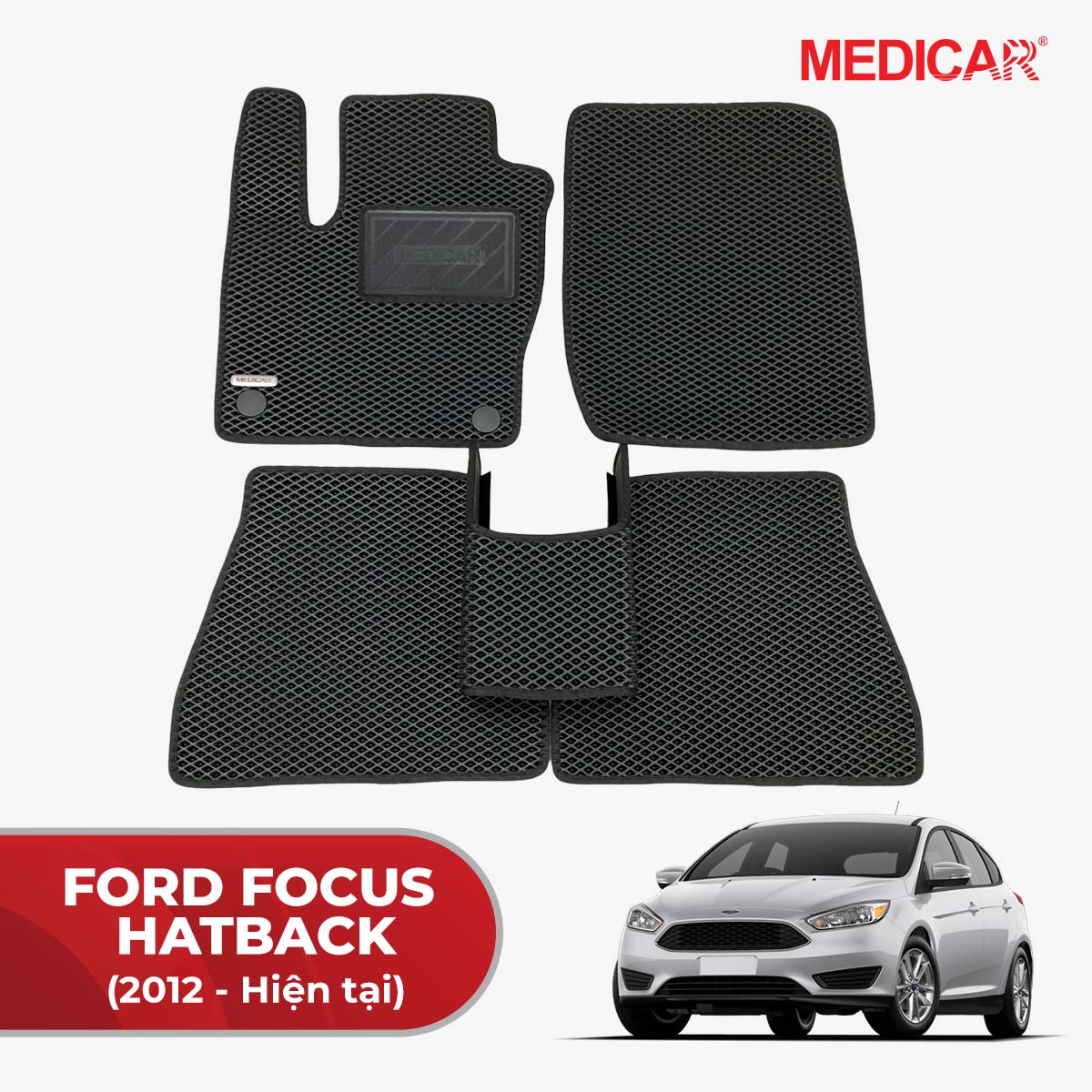 Thảm lót sàn ô tô Ford Focus Hatchback (2012 - Hiện tại)