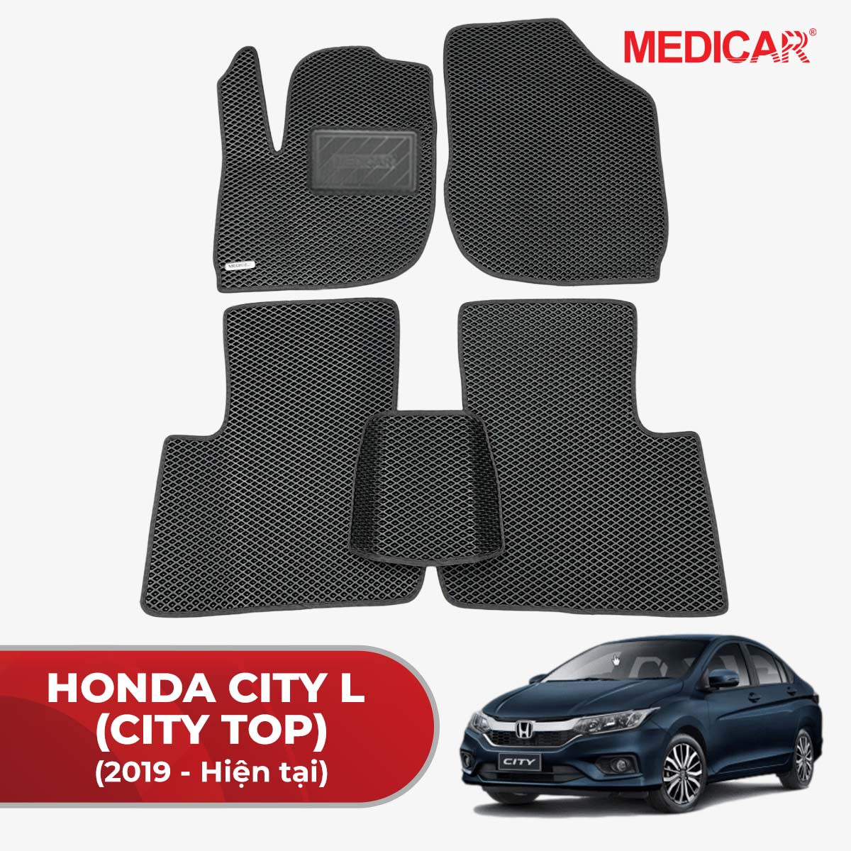 Thảm Lót Sàn Ô Tô Honda City L (CityTop) (2019 - Hiện tại)