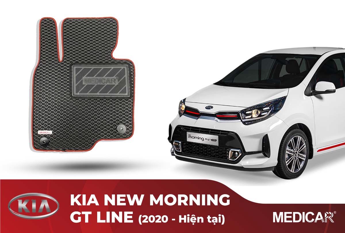 Thảm Lót Sàn Ô Tô Kia New Morning GT Line (2020-Hiện tại)