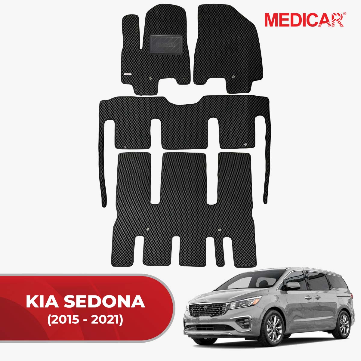 Thảm Lót Sàn Ô Tô Kia Sedona (2015-2021)