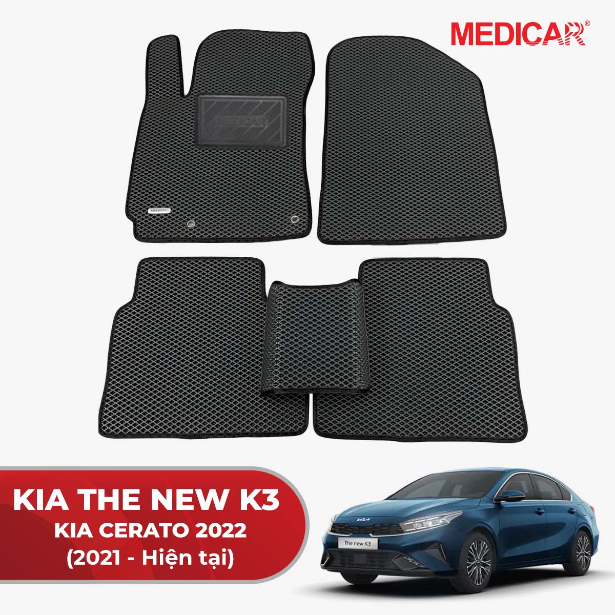 Thảm Lót Sàn Ô Tô Kia The New K3 (Kia Cerato 2022) 2021-Hiện nay