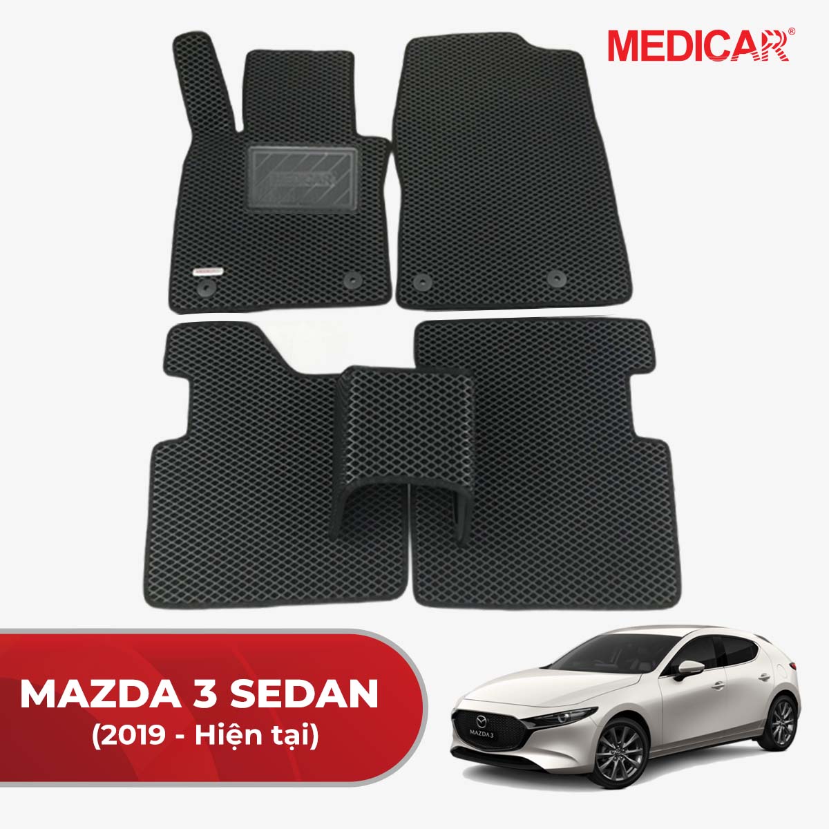 Thảm lót sàn ô tô Mazda 3 Sedan (2020 - Hiện tại)