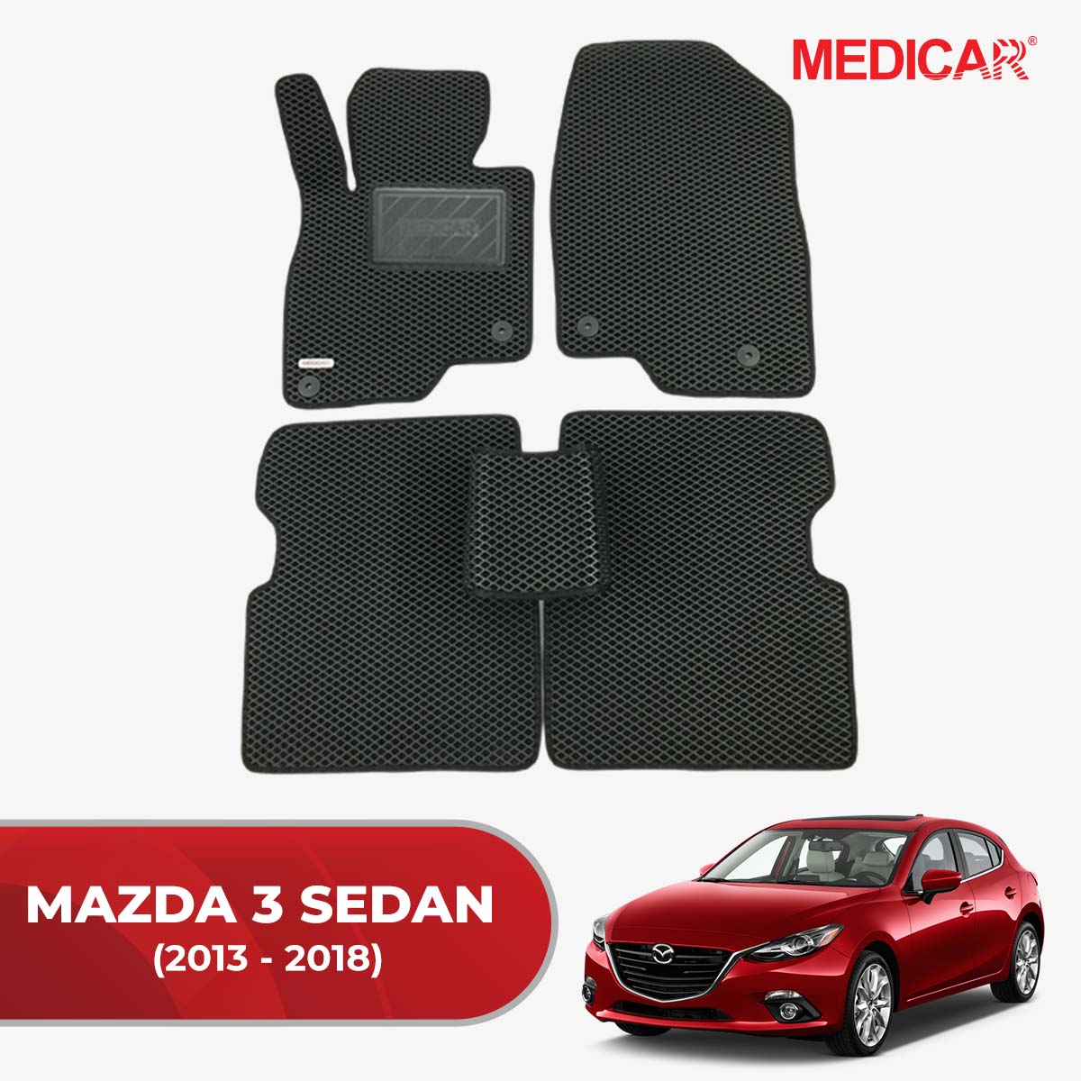 Thảm Lót Sàn Ô Tô Mazda 3 Sedan (2013-2018)