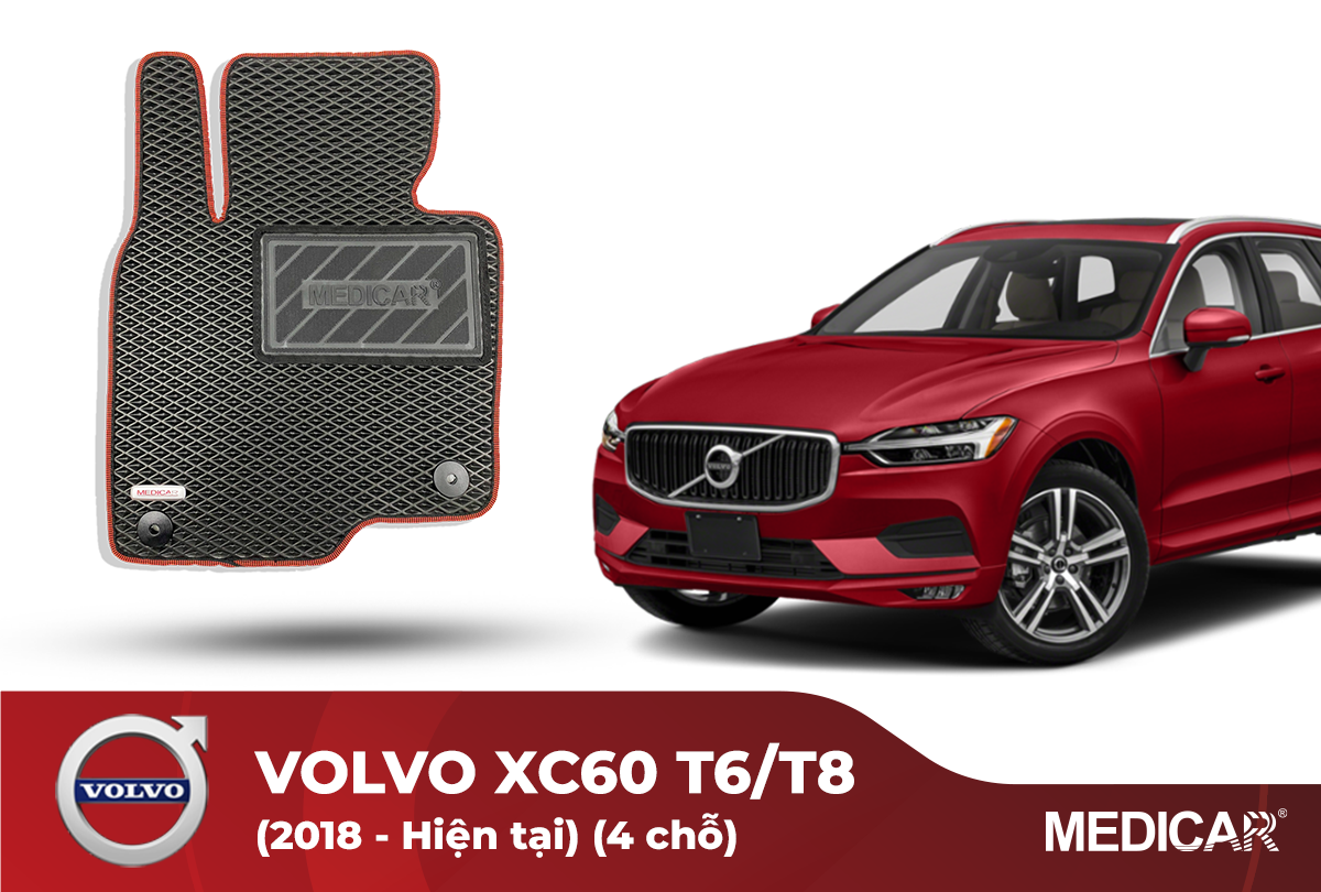 Thảm Lót Sàn Ô Tô Volvo XC60 T6/T8 (2018-Hiện tại)